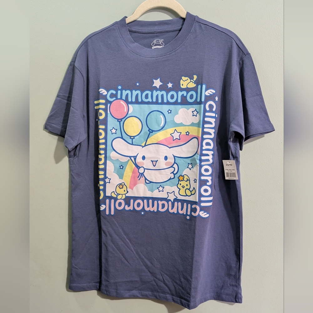 NWT Cinnamoroll Sanrio Graphic T-Shirt Oversized XS *R18